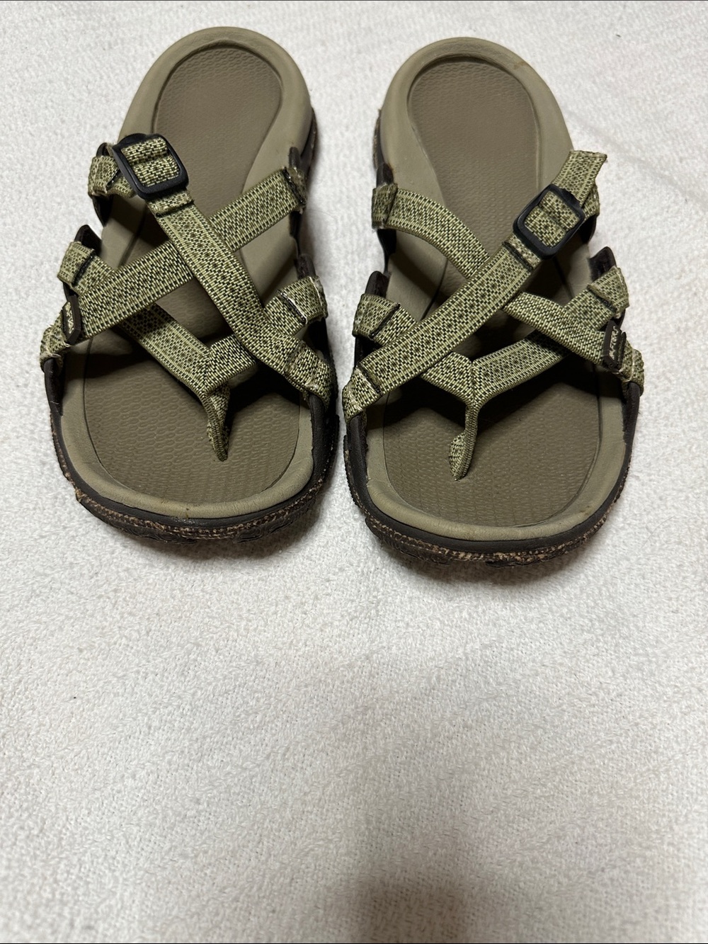 Women's Rafters Olive Green Strappy Outdoor Sandals
